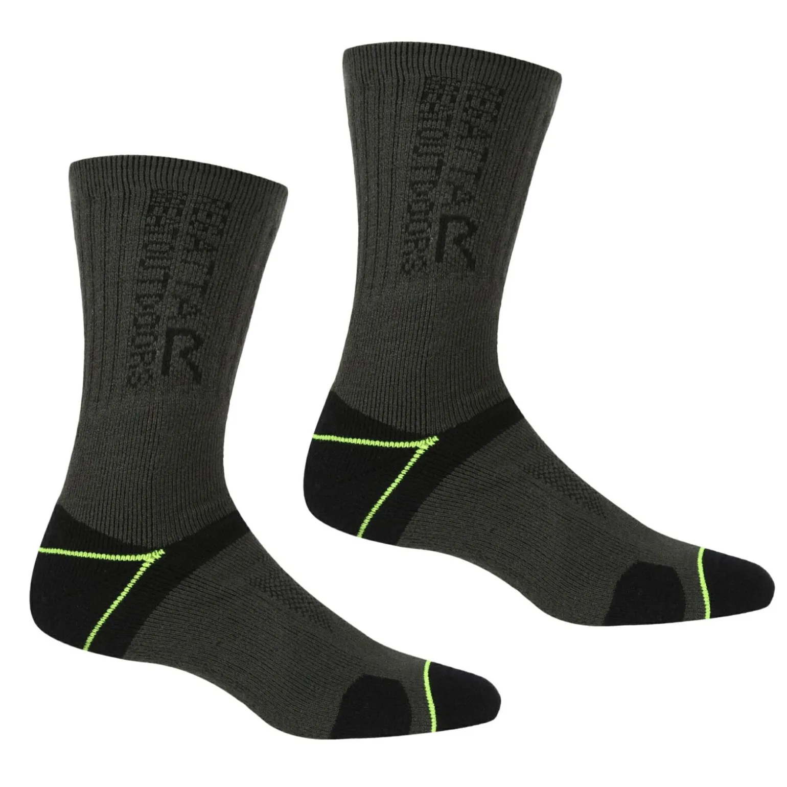 Męskie skarpety Blister Protect II | Czarno-limonkowy