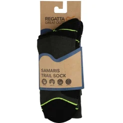 Męskie skarpety Blister Protect II | Czarno-limonkowy
