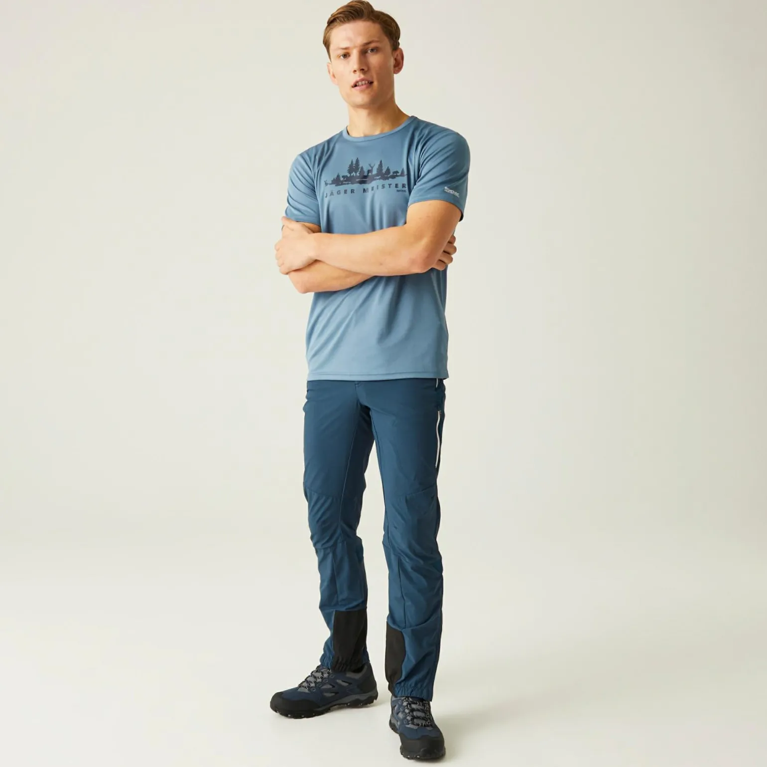 Męskie spodnie trekkingowe Mountain III | Granatowy