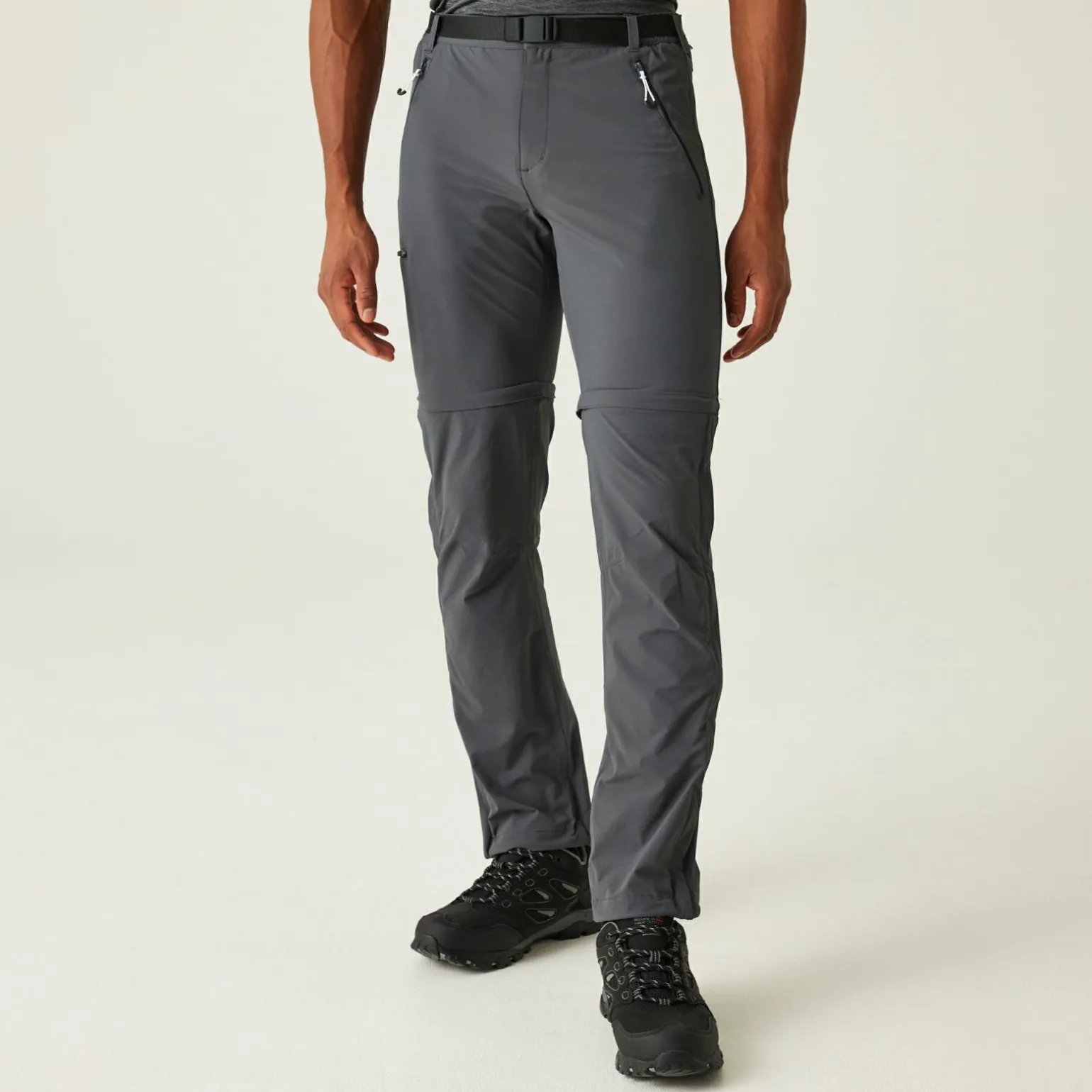 Męskie spodnie trekkingowe Xert Stretch III Zip Off | Szary