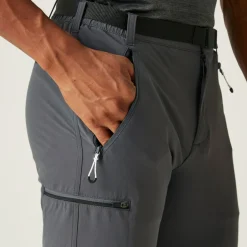 Męskie spodnie trekkingowe Xert Stretch III Zip Off | Szary