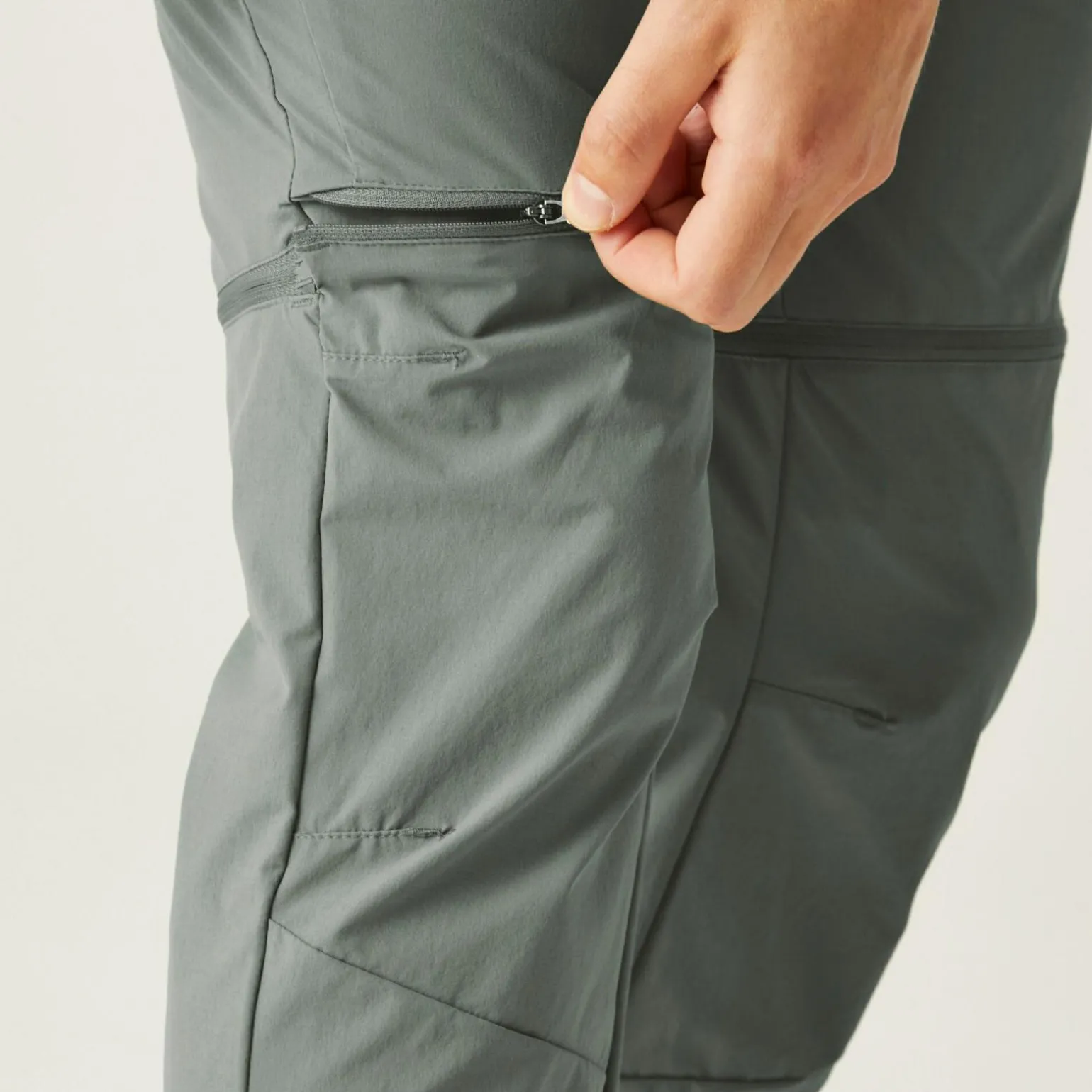 Męskie spodnie z odpinanymi nogawkami Mountain Zip Off | Zielony