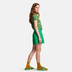 Orla Kiely - Damska koszulka | Zielony