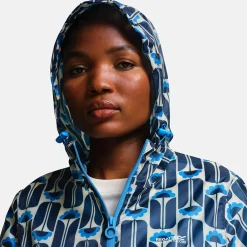 Orla Kiely - Damska kurtka kieszonkowa Summer Pack-It | Granatowy