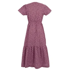 Orla Kiely - Damska sukienka Tiered Midi | Fioletowy