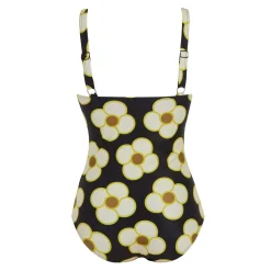 Orla Kiely - Damski kostium kąpielowy | Czarny