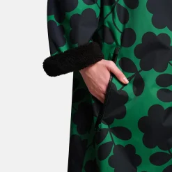 Orla Kiely - Damski płaszcz plażowy wodoodporny Changing Robe | Zielony