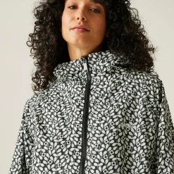 Orla Kiely - Damski płaszcz plażowy wodoodporny Changing Robe | Czarny