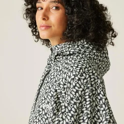 Orla Kiely - Damski płaszcz plażowy wodoodporny Changing Robe | Czarny