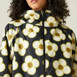 Orla Kiely - Damski płaszcz plażowy wodoodporny Changing Robe | Czarny