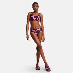 Orla Kiely - Damskie bikini odwracalne Reversible komplet | Różowy
