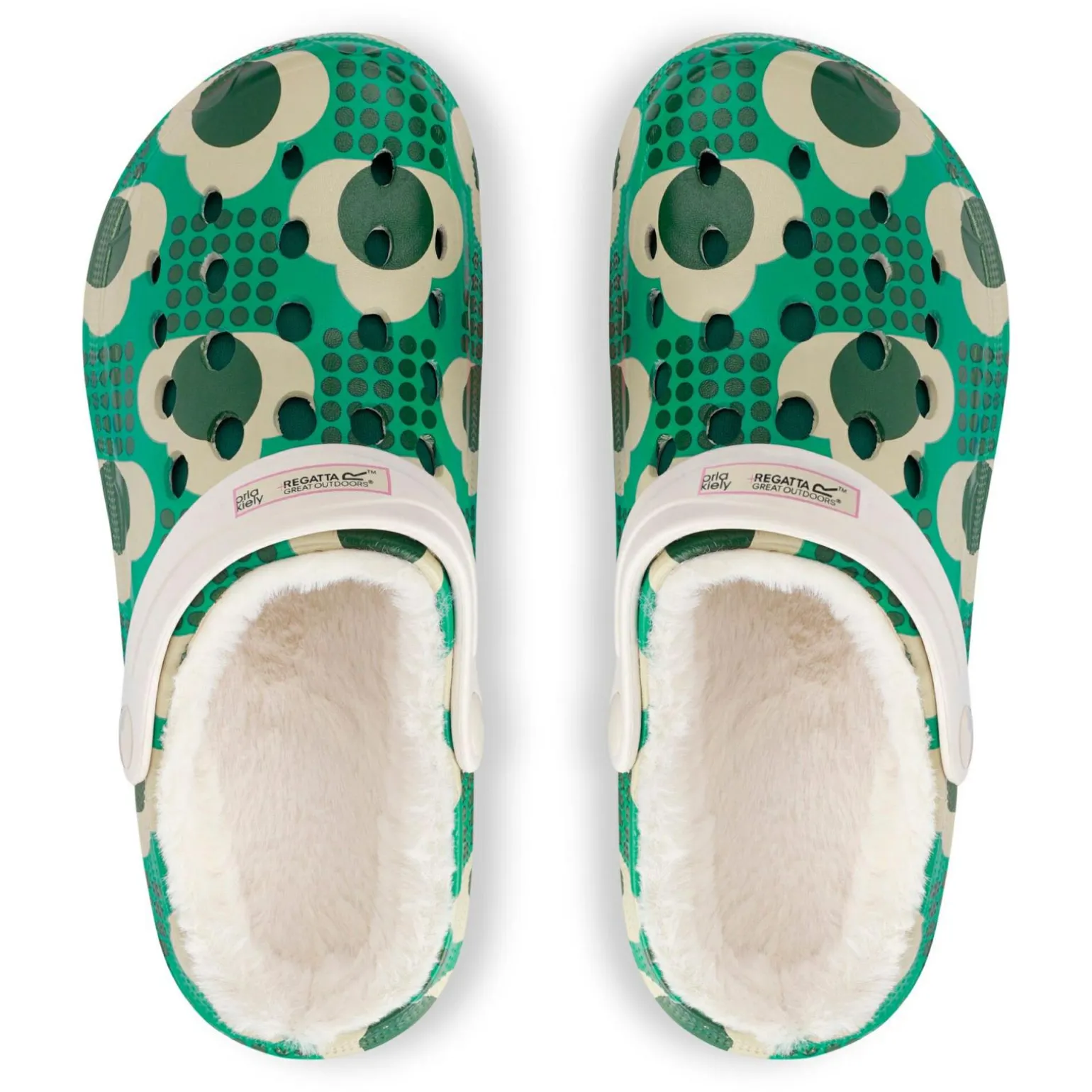 Orla Kiely - Damskie buty Cosy Clogs | Zielony