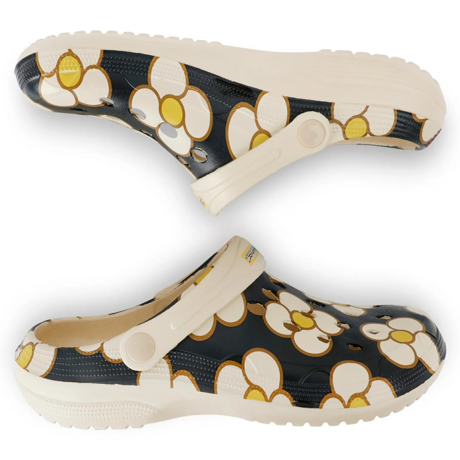 Orla Kiely - Damskie sandały Clog | Czarny