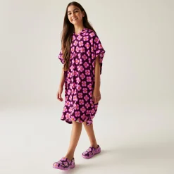 Orla Kiely - Dziewczęcy ręcznik plażowy Towelling Robe | Czerwony