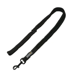 Smycz dla psa odblaskowa 12cm | Czarny