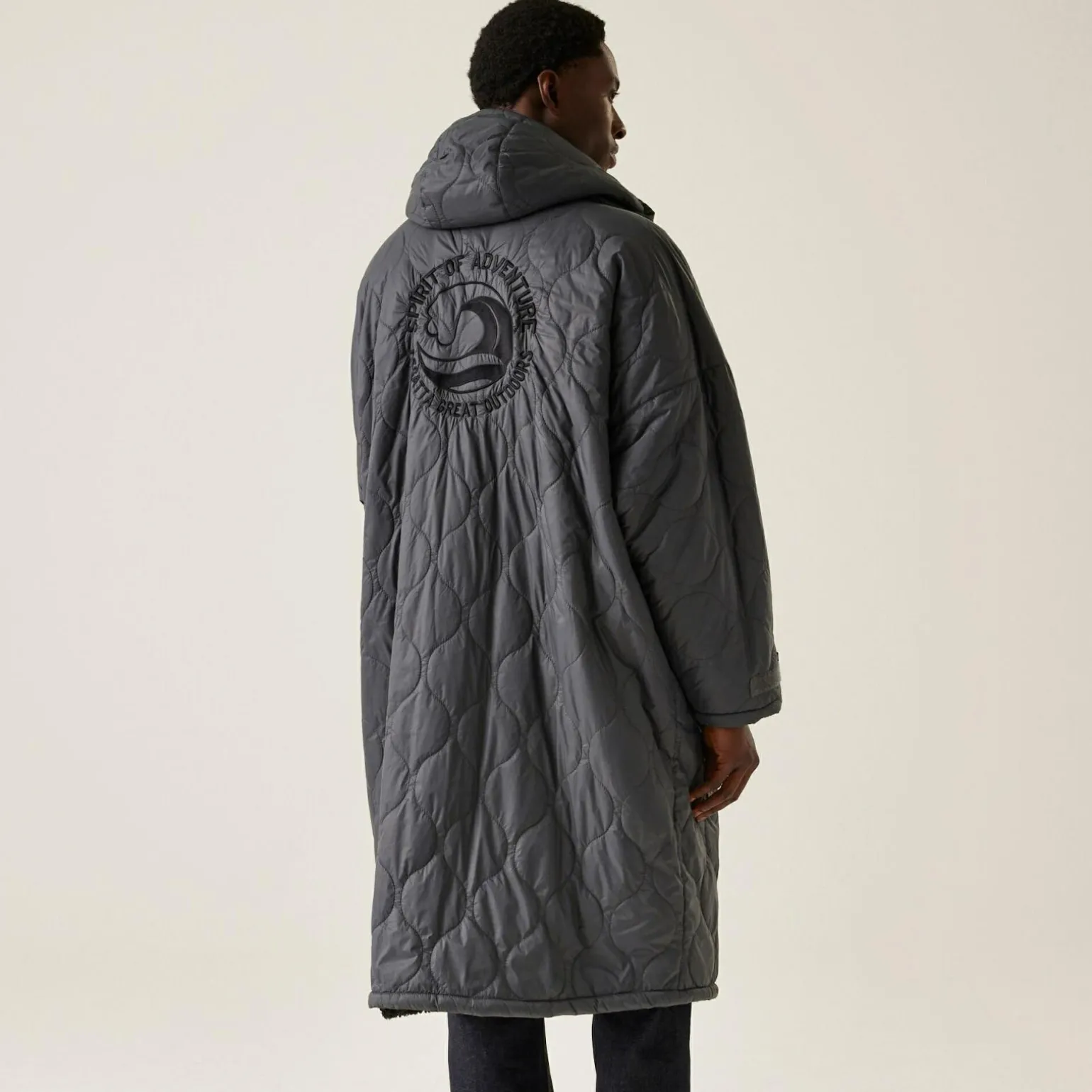 Unisex płaszcz plażowy Quilted | Szary