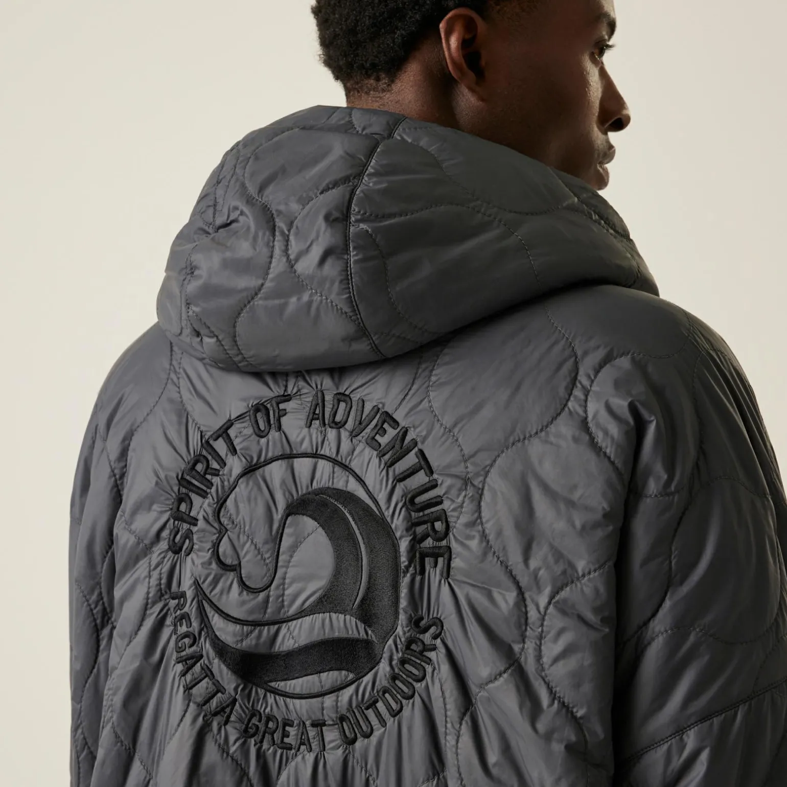 Unisex płaszcz plażowy Quilted | Szary