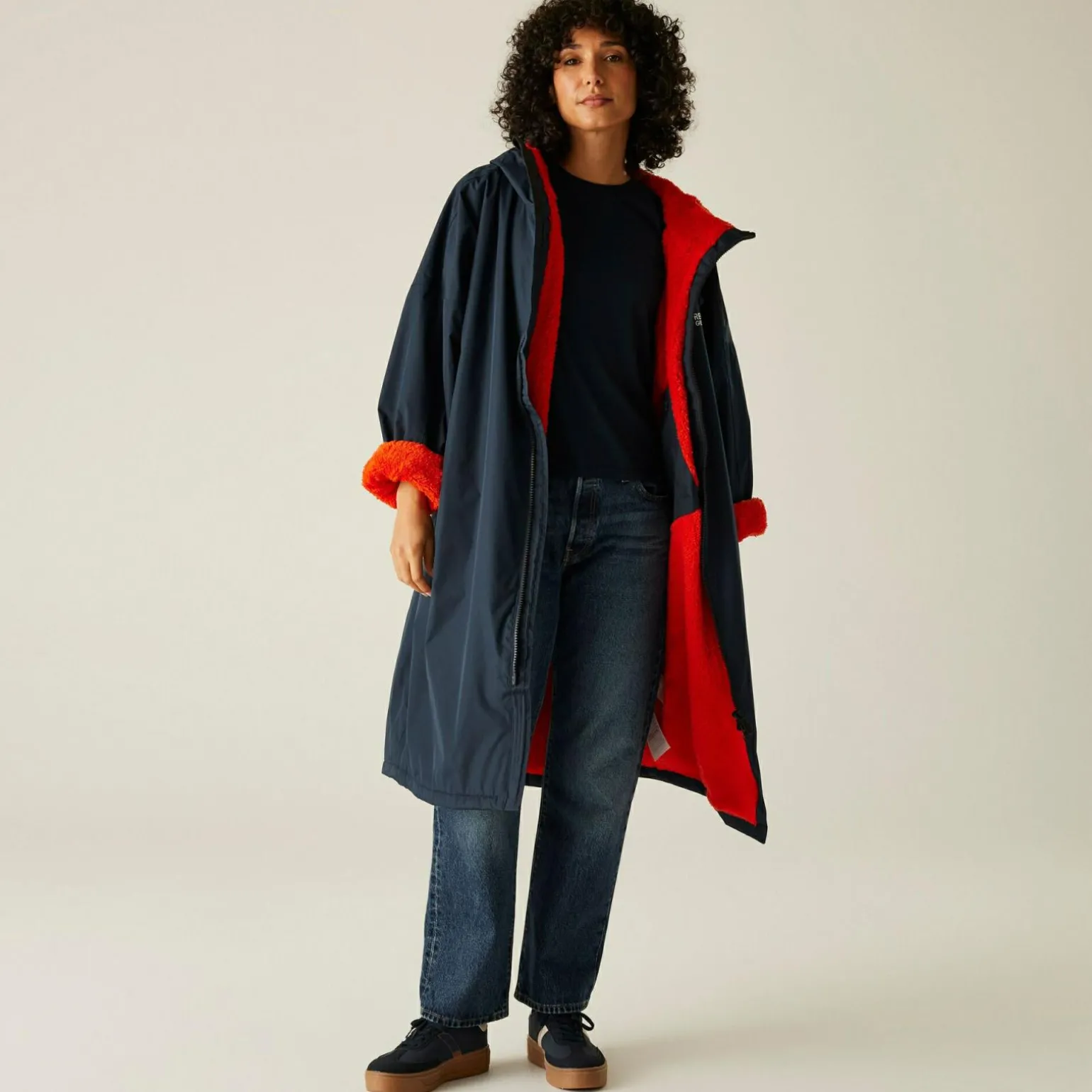 Unisex płaszcz plażowy wodoodporny Changing Robe | Niebieski