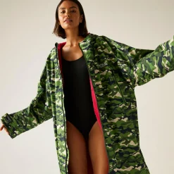 Unisex płaszcz plażowy wodoodporny Changing Robe | Jasnozielony