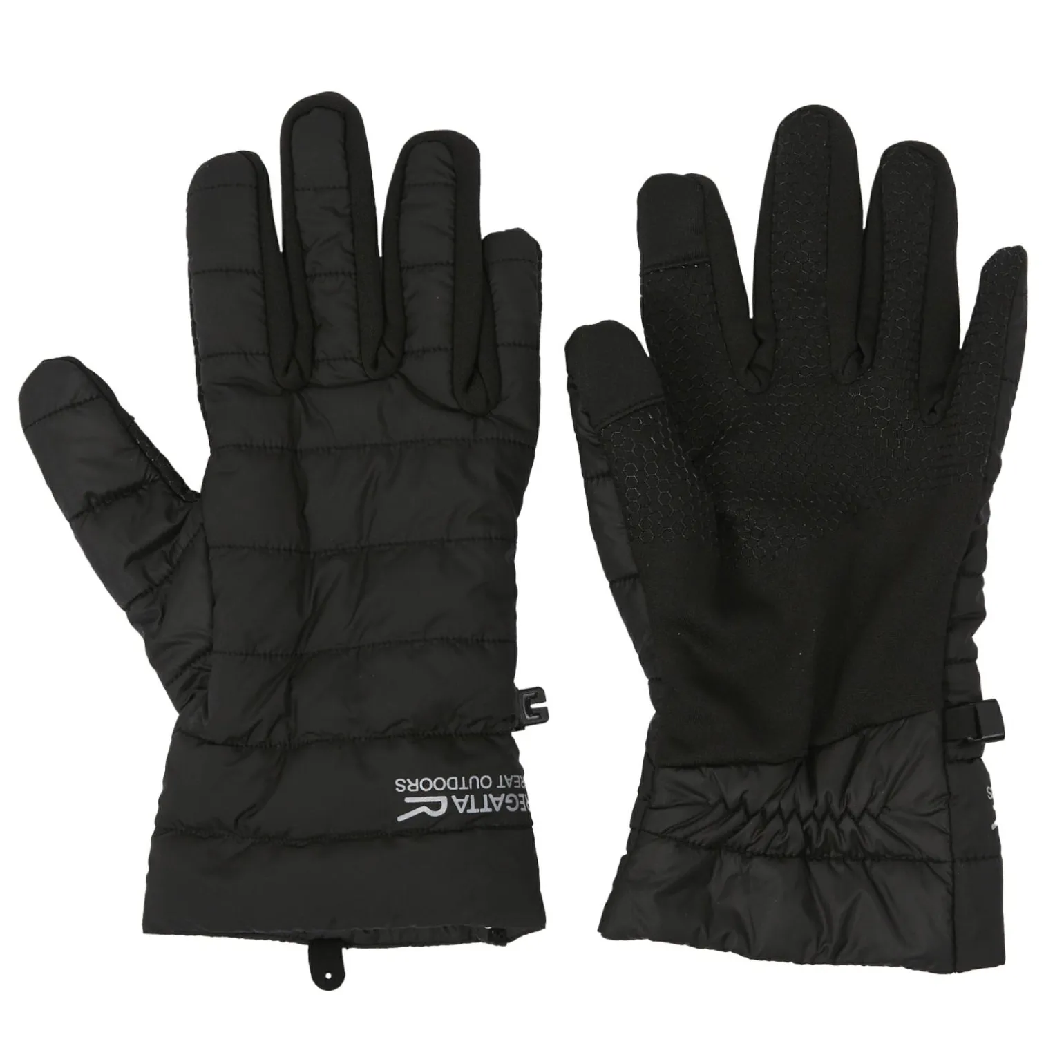 Unisex rękawiczki Padded Stretch | Czarny