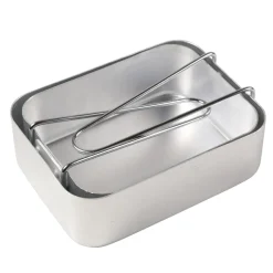 Zestaw naczyń turystyczny Mess Tin Set | Srebrny