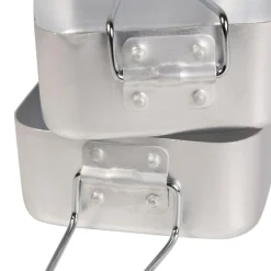 Zestaw naczyń turystyczny Mess Tin Set | Srebrny